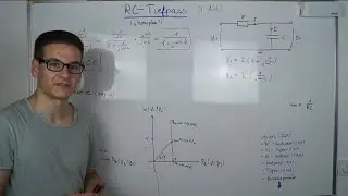 R-C-Tiefpass 1. Ordnung [Ortskurve] (Low-pass filter - locus) | Elektrotechnik