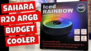 BEST BUDGET RGB CPU COOLER Sahara Gaming R20 Iced Rainbow and ARGB Controller Kit