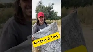Nooo Waaay! Easy Way To Fold A Tarp! #lifehack