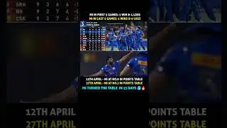 Mi 9 position to 2nd spot in ipl points table #mi #comeback #ipl2025 #ipltrolls