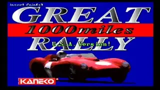 Great 1000 Mile Rally - Arcade Gameplay - Kaneco 1994 HD