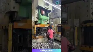 Female Factory Ninjas vs GIANT Stamping Machine!💪Watch Their INCREDIBLE Speed & Precision! #factory
