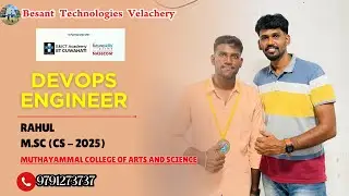 DevOps Engineer Journey | Rahul | M.Sc CS 2025 | Besant Technologies Velachery Chennai Training