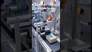 Automatic labeling machine for box