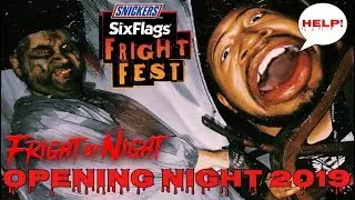 FRIGHT FEST 2019 at Six Flags Over Georgia Opening Night! - NEW Haunted Houses, Mazes & Scare Zones!