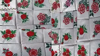 Rumal design #embodry #kdhai design # embroidery design #rumal design #viral video new video #henky