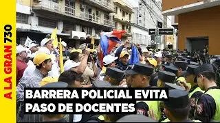 Caja fiscal: Tensi&oacute;n e incidentes en el microcentro durante movilizaci&oacute;n