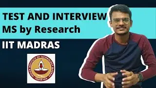 MS at IIT Madras through GATE | Test and Interview Experience