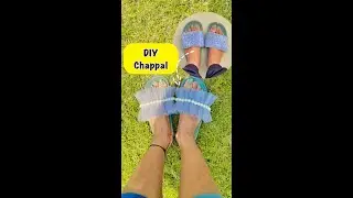 DIY Chappal 😱 #crafteraditi #youtubepartner #shorts #youtubeshorts #diy #footwear @CrafterAditi