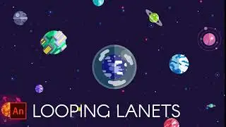Adobe Animate Tutorial: Looping Planets Animation