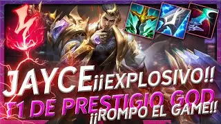 👑 JAYCE T1 DE PRESTIGIO | 😤 EL MEJOR AD MID DE TODOS | COMO JUGAR JAYCE MID en la S14 en ESPAÑOL 🧠