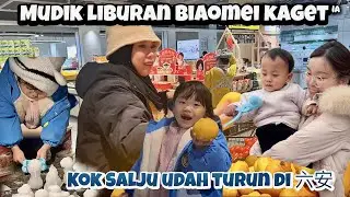 LAGI MUDIK ADIK MAS JIA KAGET SALJU TURUN DIKOTA LUAN ,NANA PUN KETAGIHAN MAIN SALJU