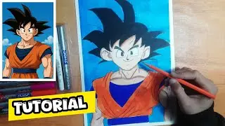 How to draw Goku drawing | Anime Drawing | Goku satp by satp drawing