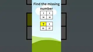 Find the missing number #time #logic #quiz #puzzle #games #song #music #shortsvideo #shorts #maths