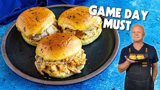 The BEST Buffalo Chicken Sliders (Super Quick + Melty Cheese!) 🧀