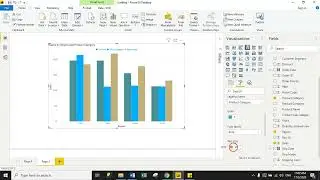 Tutorial- 15   Clustered Column Chart in Power Bi Desktop