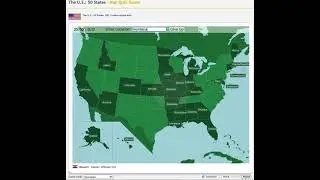 [WR] Seterra: The U.S.: 50 States, Type (Easy) in 35s