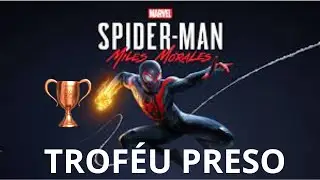 🏆 Spider Man Miles Morales: Troféu Preso