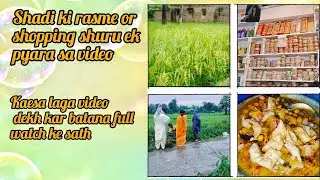 Wedding vlog day-1| Shadi ki rasme shuru shuru aur sath hi sath shopping shuru| Enjoy wedding vlog🫶