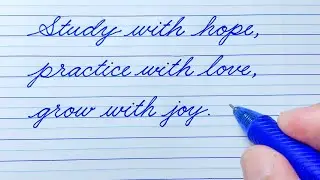 Cursive Writing Quote 59 | Cursive Handwriting Practice | Cursive Letters | How to write in cursive
