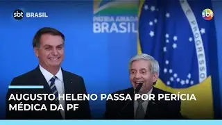 General Augusto Heleno passa por perícia médica da PF para prisão domiciliar | #SBTBrasil