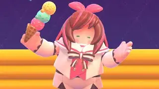 Kizuna AI - Ice Cream Catastrophe celebration - Fall Guys