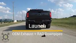 RHO Downpipes with OEM Exhaust &ndash; Launch, WOT Drive-By, and Interior Sound