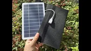 Auxiliary 5V USB Solar Panel Kit + Case