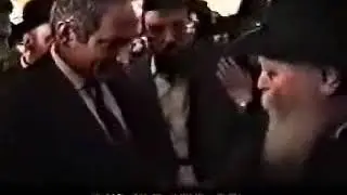 Биньямин Нетанияу получает благословение Ребе (1988)