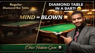 Practicing 3 Rounds on a DIAMOND Pool Table at an Ohio Bar 🎱✨