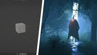 Easy and Fast Way to Create Artwork in Blender -  Project Breakdown.