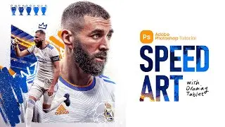 Photoshop Tutorial: Benzema Poster Design | آموزش طراحی پوستر بنزما در فتوشاپ