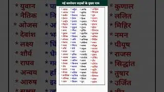 New Generations Boys Famous Name|| Boys Name Of new Generation|| Naye bachhon ke nam || #boysname