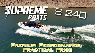 Foiling behind the BRAND NEW 2026 Supreme S240