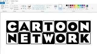 Как нарисовать вариант логотипа Cartoon Network с помощью MS Paint | Как рисовать на компьютере