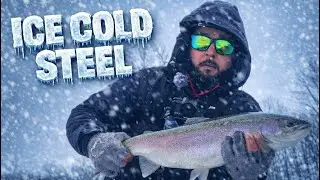 Ice Cold Steel ❄️ Landed a Trophy in a Blizzard
