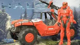 Halo Team Red Warthog and Spartan Figure from Mattel
