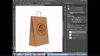 How to add Logo on an Inclined Surface in Photoshop !!