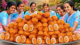 EGG BONDA | Indian Fomous டீக்கடை முட்டை போண்டா 😋🔥Mutta Bonda | Egg Bonda Recipe in Village Cooking