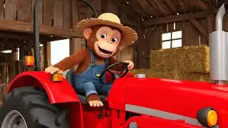 Tractor Monkey Finds Banana Thief 🐒 | Unexpected Farm Adventure