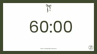 60 Minutes Timer Countdown - 1 hour | Christmas | No music | Focus | Study | Reflection | Power Hour