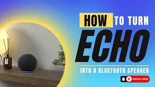 TURN YOUR ECHO INTO A BLUETOOTH SPEAKER