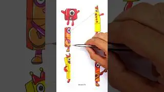 Sprunki NumberBlocks phase 4 Paper Puzzle Rope Correcting Challenge 4k #numberblocks #challenge