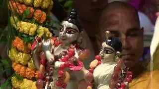Radharani Appearence day Abhisek kirtan lead by HG Kamal Gopal Pv