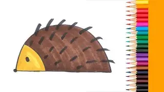 Hogyan rajzoljunk s&uuml;nit?🦔| Rajzoktat&aacute;s ovisoknak