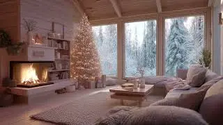 Warm Fire, Cold Wind | Calming Sounds for Restful Sleep 🔥🌬️