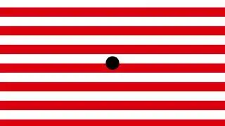 Stationary Ball Over Vertical Optokinetic Stripes