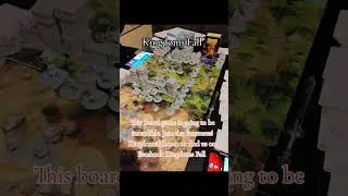 Dwarfs and Goblins battling it out in Kingdoms Fall #blowup #boardgames #mtg #newgame