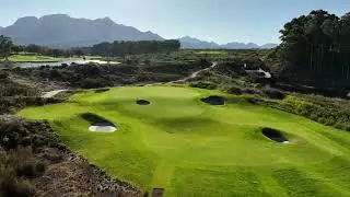 Fancourt Hotel and Country Club Estate - drone aerial video - The links Hole#02