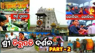ଶ୍ରୀ ତିରୁପତି ବାଲାଜି ଦର୍ଶନ Part 2 | ss odia vlog | Tirupati Balaji Darshan Vlogs | odia vlogs